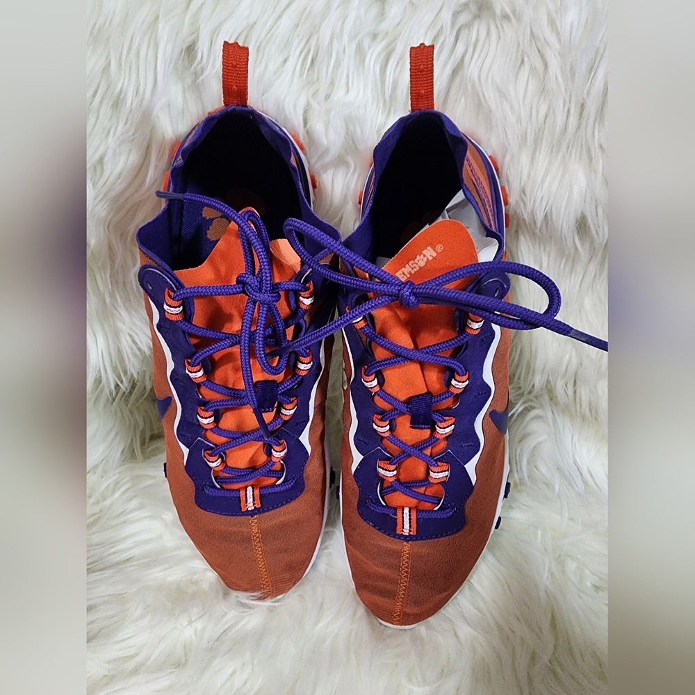 Nike Clemson Orange and Purple Athletic Shoes - Picture 1 of 7